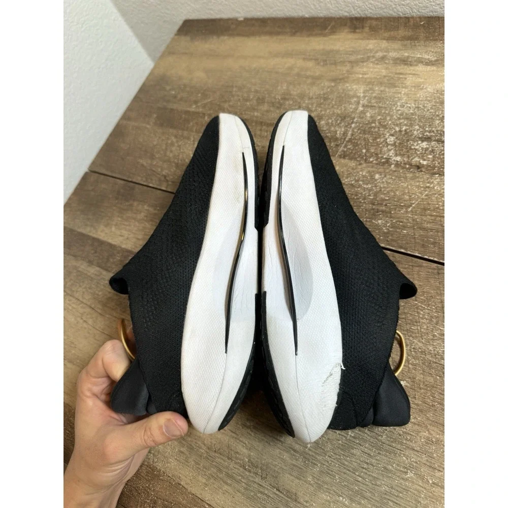 SAMPLE Nike Reina Easyon‎ Black-White Mens Sz 10.5 Shoes Sneakers